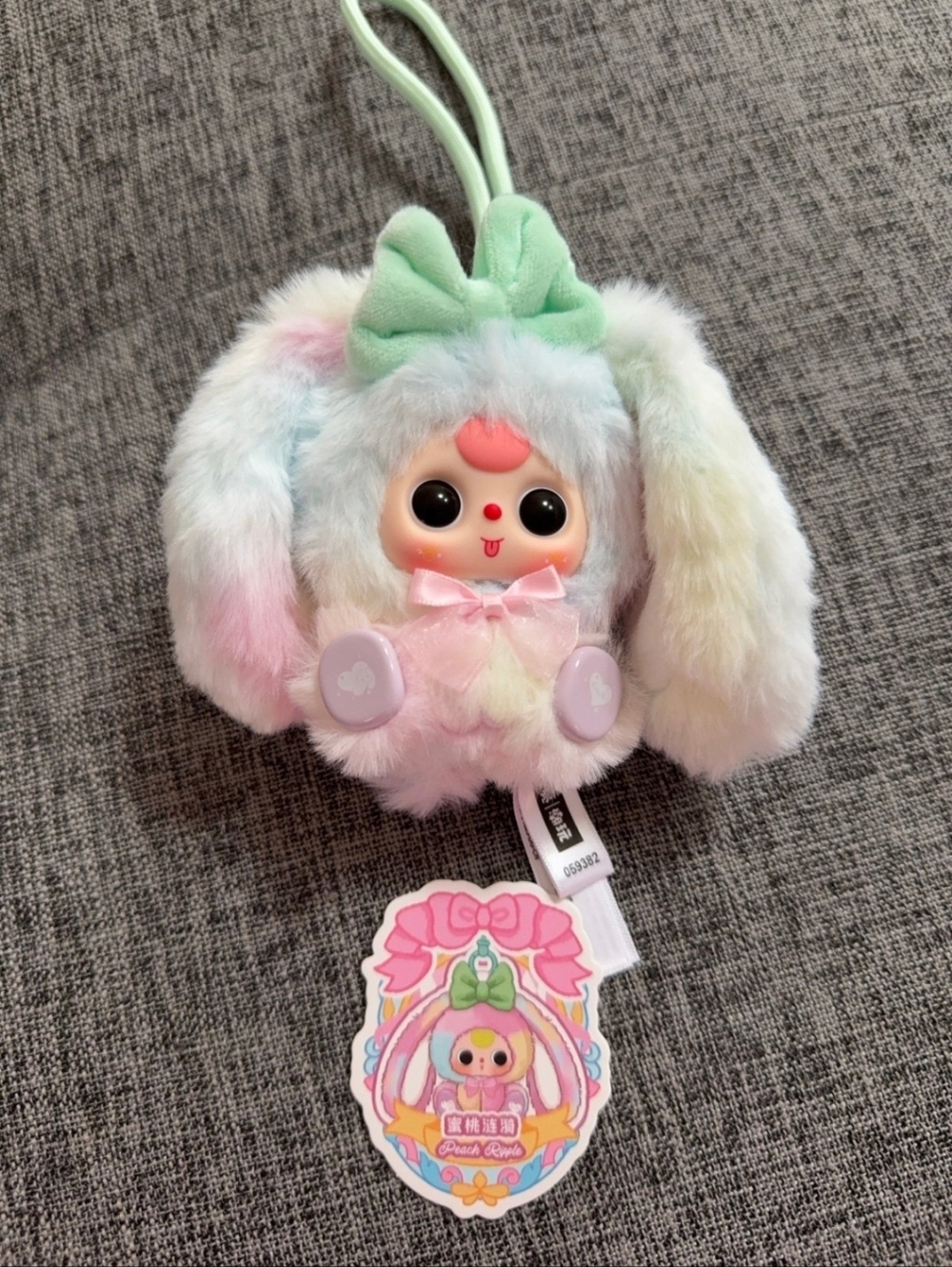 Baby Three ALICE Rabbit Town Plush - Peach Ripple - Picture 3 of 9